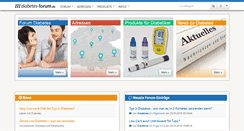 Desktop Screenshot of diabetes-forum.de