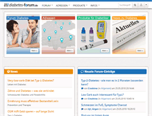 Tablet Screenshot of diabetes-forum.de